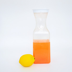 Pichet à eau en plastique de 500ml transparent avec tube de glace 1L 1.5L <span class=keywords><strong>Carafe</strong></span> à lait pour boisson avec stylo et étiquette - Product Image 2