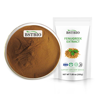 BSTBIO Poudre d'extrait de graines de fenugrec 100% pure naturelle en vrac, saponines 50%, poudre de fenugrec