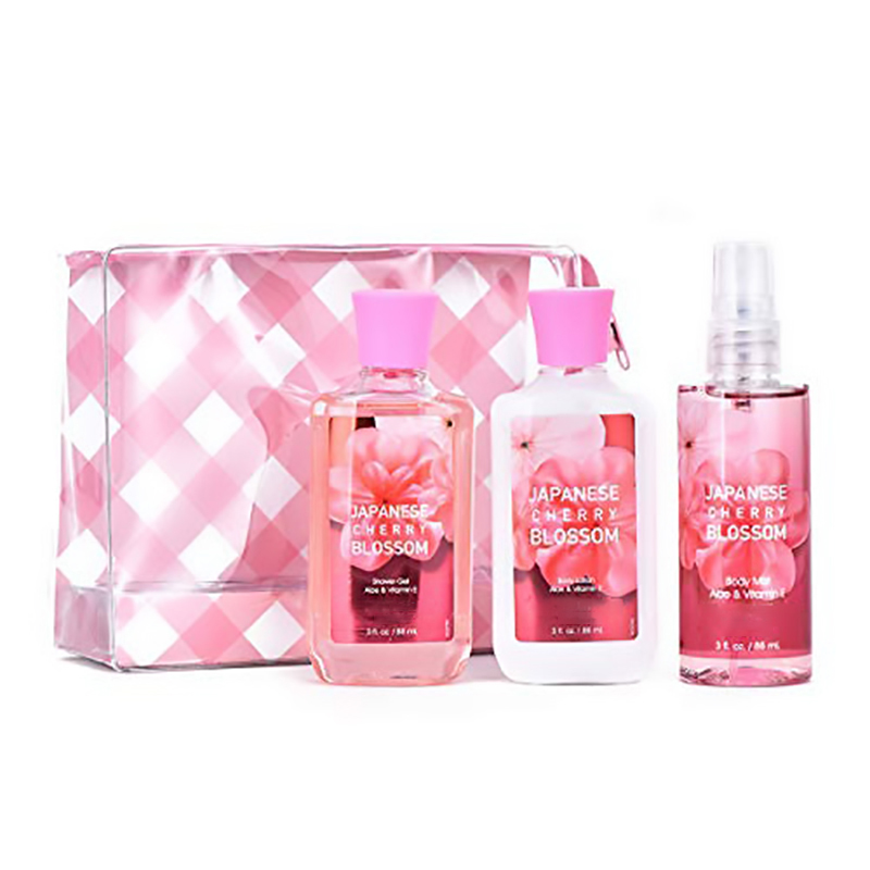 Рекламный OEM/ODM японский вишневый цвет, для личной гигиены, спа, подарочный набор