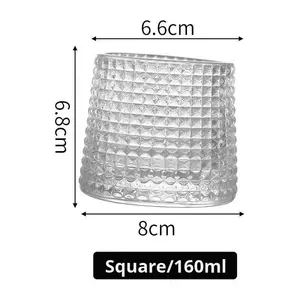 Verre à vin, bière, liqueur et whisky rotatif créatif avec motif martelé japonais et design minimaliste - Product Image 5