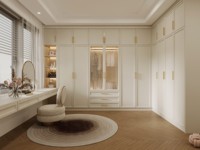 Armoire Lesso Home moderne et classique pour chambre et salon, avec cadre métallique, panneau arrière texturé, rangement personnalisé, pour villa de luxe