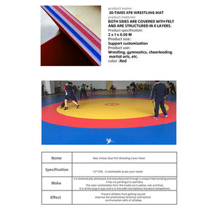 Tapete de Lucha de PVC de 12M*12M, Tapete de Jiu Jitsu BJJ, Tapete de Lucha Libre con Cubierta y Espuma Protectora - Product Image 3