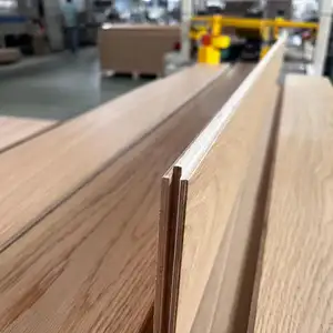 Suelo laminado compuesto de madera dura Suelo laminado de parquet de baldosas de mármol de madera maciza de roble de ingeniería multicapa