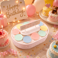 Machine rotative automatique à gâteaux et sushis avec support de plateau de cuisson d'anniversaire pour l'affichage et les décorations de gâteaux de fête