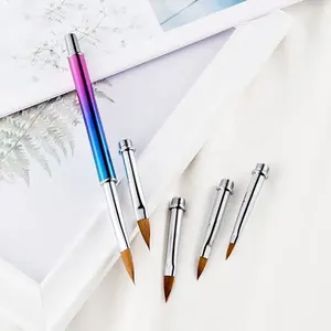 Nail Art Pen Brush Ersetzen Sie den Kopf Metall Nagel haute nt ferner Blumen zeichnung Malerei Liner Pen Nagel bürste