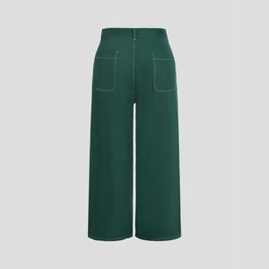 Street Trend Pockets Straight Loose High Waist Ladies Trousers Woman Vintage Casual Cargo Pants for <b>women</b> - Product Image 5