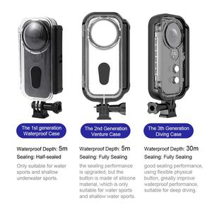 Funda de carcasa subacuática YEAH 30M para <span class=keywords><strong>Insta360</strong></span> <span class=keywords><strong>One</strong></span> <span class=keywords><strong>X</strong></span>, carcasa protectora de buceo impermeable negra para Insta 360 <span class=keywords><strong>One</strong></span> <span class=keywords><strong>X</strong></span> - Product Image 6