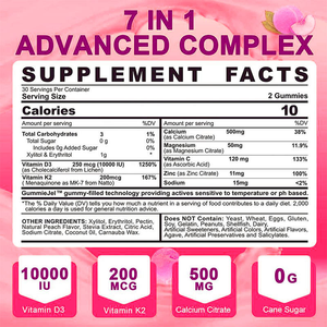 Gummies Vitamine K2 <span class=keywords><strong>D3</strong></span> de Haute Qualité, Poudre Multivitaminée Vitamine <span class=keywords><strong>D3</strong></span> K2, Gummies Remplis de Vitamine <span class=keywords><strong>D3</strong></span> - Product Image 2