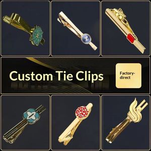 Business High-Grade Alloy Heart Shape <b>Hand</b>-painted Custom Tie Clip with Printable Logo for Company Enterprise School Use - Product Image 5