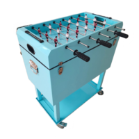 Chariot isotherme de football personnalisé 49L/65L, glacière métallique roulable avec roues pour garder au frais lors des matchs de football en extérieur