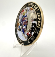 Moneda Conmemorativa de Metal Personalizada con Número de Serie Grabado con Láser, Aleación de Zinc, Esmalte Suave, para Homenaje