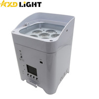 Projecteurs LED sans fil sur batterie 6x18W RGBWAUV pour scène, DJ et mariage