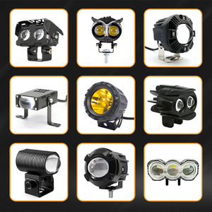 Đầy màu sắc LED phụ trợ đèn tại chỗ cho xe máy 12V màu vàng Sương Mù Ánh Sáng Đèn Pha Chức năng chống thấm nước vật liệu nhôm - Product Image 6