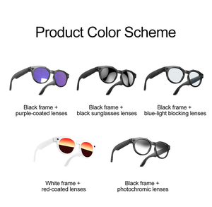 Nouvelles lunettes intelligentes de <span class=keywords><strong>traduction</strong></span> IA <span class=keywords><strong>Google</strong></span> W611, étanches IPX-6, lecteur de musique, appels téléphoniques, enregistrement vidéo, reconnaissance vocale et des objets par IA - Product Image 2