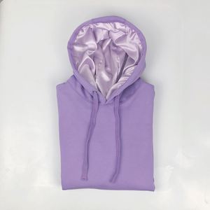 Survêtements unisexes en coton 100% avec fermeture éclair intégrale, couleur unie, logo personnalisé sur le devant, en <span class=keywords><strong>polaire</strong></span> gaufrée, satin néon de luxe, Hiver 2026 - Product Image 3