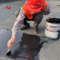 Peinture imperméable à base de caoutchouc PU huileux 911, peinture liquide noire en caoutchouc polyuréthane pour l'étanchéité des toits et des sous-sols