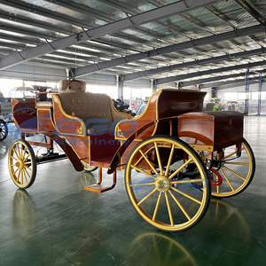 Populaire Calèche Électrique à Motif Bois pour Visites Touristiques en Station Balnéaire, Calèche de Qualité Supérieure pour Transport Spécialisé - Product Image 4
