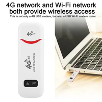 Dongle USB Nirkabel 4G LTE 150Mbps Modem Broadband Seluler Stick Router Hotspot Kartu SIM 4G untuk Rumah Kantor Adaptor WiFi Nirkabel