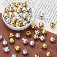 Offre Spéciale – Petites clochettes de Noël en laiton argenté de 6 mm, imprimées UV, certifiées, pour l'artisanat DIY des enfants et la décoration de la maison