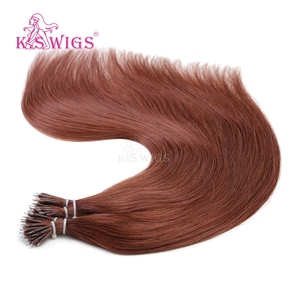 Cheveux Remy chinois 100% naturels en gros, avec anneaux nano, cuticules alignées, vierges, double épaisseur, sans perte, couleur mèches, cheveux raides naturels. - Product Image 3