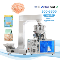 Machine d'emballage automatique haute vitesse pour sachets de crevettes séchées en granulés, type Doypack, pour l'emballage de sacs préformés alimentaires
