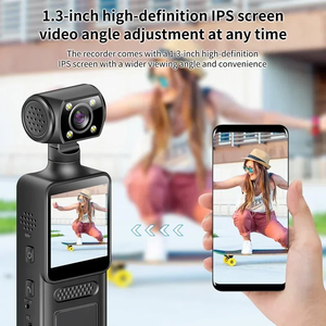 Cámara de Acción Deportiva M12 con Visión Nocturna, 4K HD, Portátil, de Bolsillo, 180° °   Mini Cámara Portátil Giratoria - Product Image 4