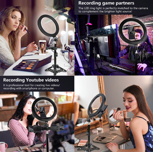 Universal Selfie regulable Led anillo <span class=keywords><strong>de</strong></span> luz <span class=keywords><strong>de</strong></span> relleno con soporte del trípode para el maquillaje tik <span class=keywords><strong>tok</strong></span> Video en vivo - Product Image 5