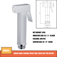 Douchette bidet multifonctionnelle à main, à montage mural, en laiton, design moderne de haute qualité, pour femmes