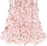 Guirlande florale artificielle en rotin de cerisier, arrangements de fleurs en soie pour plafond, décoration, embellissement dissimulé, livraison gratuite