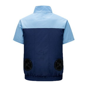 Chaqueta Refrigerante de Manga Corta Unisex con Ventilador USB Recargable, <span class=keywords><strong>Material</strong></span> de Poliéster, para Trabajo al Aire Libre, Electricistas - Product Image 3