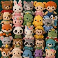 En gros, Peluches ours en coton PP pour machine à griffes, Porte-clés mignons, Poupées animaux de dessin animé, Tailles ODM, Fournisseur, Cadeaux de fêtes abordables
