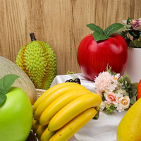 OEM Kunstmatige Schuim Grote Fruit Realistische Fruitdecoratie Model voor Halloween Kerstmis Bruiloft Feest