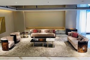 โซฟาแบบแยกส่วน MR สำหรับห้องนั่งเล่นสไตล์วิลล่า ผลิตจากไม้เนื้อแข็งแท้ เคลือบเงา ด้านหลังเป็นโซฟาสำหรับห้องนั่งเล่น - Product Image 3