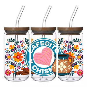 5000 + tendance LOGO personnalisé espagnol UV DTF enveloppes infirmière transfert autocollants enseignant 16oz 24OZ 20OZ Libbey verre gobelet autocollants - Product Image 1