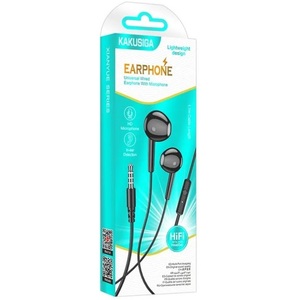Auriculares internos KSC-1301 con micrófono, conector negro de 3,5 mm para llamadas telefónicas y música - Product Image 2