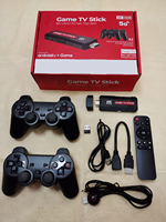 X2 PLUS M8 2.4G TV Consoles de jeux vidéo 2.4G Double manette sans fil bâton de jeu 4K 30000 jeux 64GB Console de jeu rétro