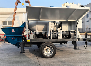 Pompe à béton diesel bon marché remorque électrique pompe à béton nouvelle mini pompe bétonnière mobile à vendre - Product Image 6