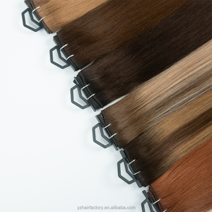 Extensions de cheveux humains vierges au crochet, tissage invisible à la machine, double trame, permanente, double tirage - Product Image 3