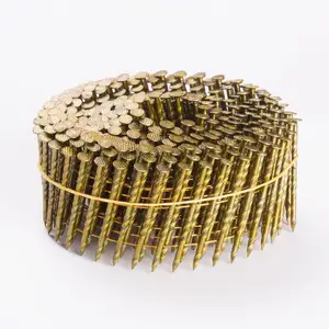Yellow Vinyl <strong>Clavo</strong> 2.5x50mm /2 ''x.099'' Roofing Coil Nail - Product Image 2