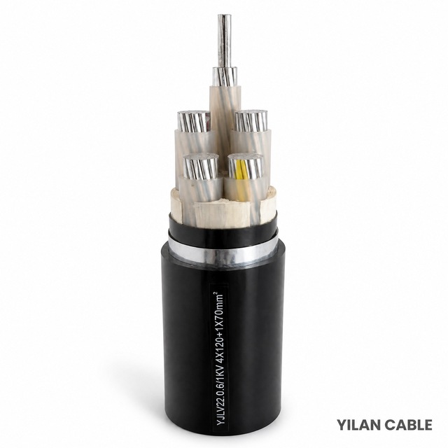 NA2XY 0.6 1kV Aluminum Conductor XLPE Insulated PVC Sheathed Industrial Construction Power Cable 4 Core 95mm/150mm/185mm/240mm
