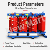 Transformateur de distribution triphasé de qualité industrielle, entièrement étanche, de type sec, pour les systèmes électriques industriels et commerciaux