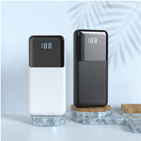 Nouvelle batterie externe 10000 mAh 2025 – Power Bank économique avec câbles intégrés USB-C, charge rapide et écran LCD