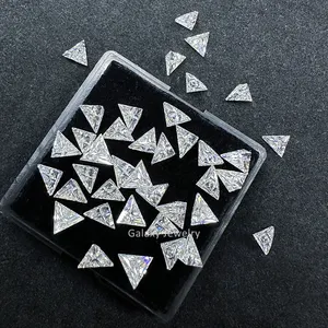 공장 도매 삼각형 컷 모이사나이트 느슨한 다이아몬드 D 컬러 멋진 컷 모이사나이트 보석 만들기 스톤