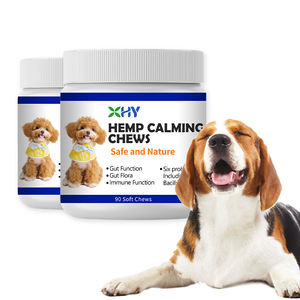 Friandises à mâcher douces au chanvre pour animaux de compagnie, soins de santé personnalisés pour animaux de compagnie, compléments alimentaires pour chiens, friandises à mâcher pour soulager l'anxiété chez les chiens - Product Image 1