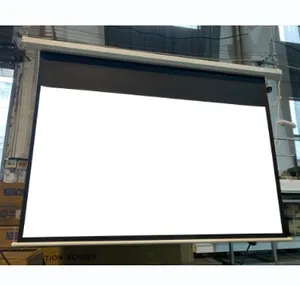 High quality 16:9 72 inch electronic Electric Projection Screen Motorized Projection Screen cheap for large stage