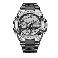 Montre-bracelet numérique à Quartz pour hommes, chronographe, Logo personnalisé, étanche