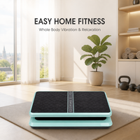 Plateforme de fitness vibrante compacte à double stimulation des pieds, machine d'entraînement à domicile à vitesse réglable, fabrication OEM ODM sous marque privée