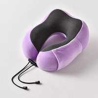 Avion 100% pur mousse à mémoire de forme oreiller de voyage pour appui-tête de vol sommeil