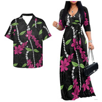 Tenues Hawaïennes Assorties à la Mode pour Couples, Tenues Tropicales Assorties, Vêtements de Vacances, Robes d'Été pour Femmes, Chemises pour Hommes