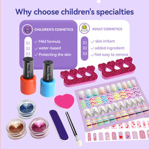 Ensemble de <span class=keywords><strong>salon</strong></span> d'art des ongles pour enfants Kit de vernis à ongles ensemble de manucure pour enfants non toxique pour les petites filles <span class=keywords><strong>jeu</strong></span> de <span class=keywords><strong>maquillage</strong></span> de beauté - Product Image 5